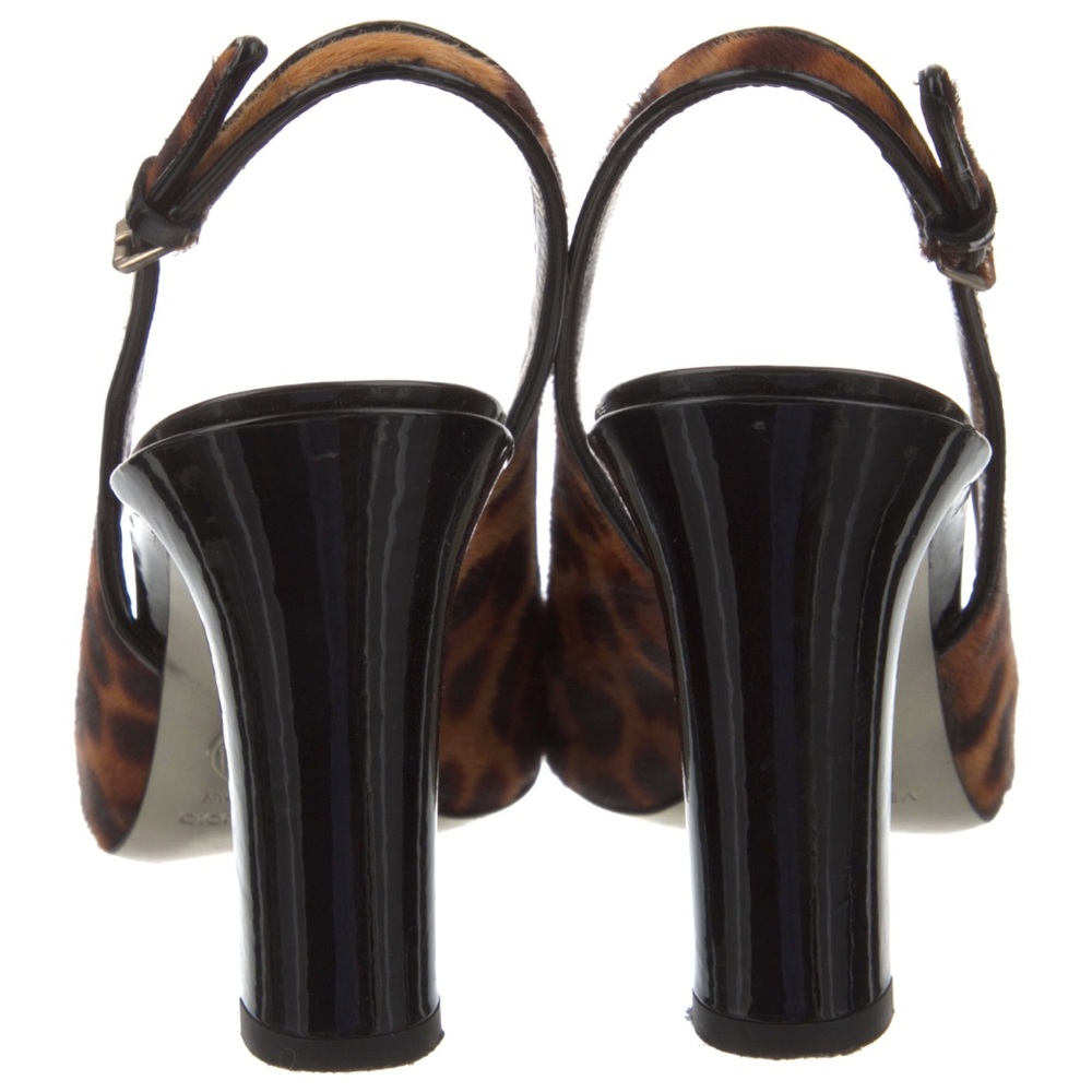 DOLCE AND GABBANA ponyhair slingback leopard pumps (Authentic pre-loved) - Picture 4 of 5
